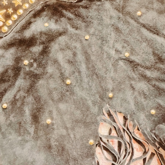 K. Baumann, Woman’s Black Studded Skirt Belt READ DESC - Picture 3 of 4